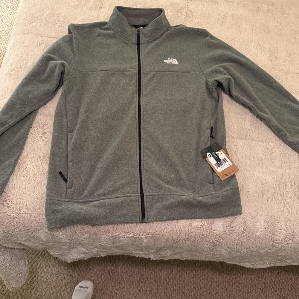 The North Face Gray and Cream Jacket